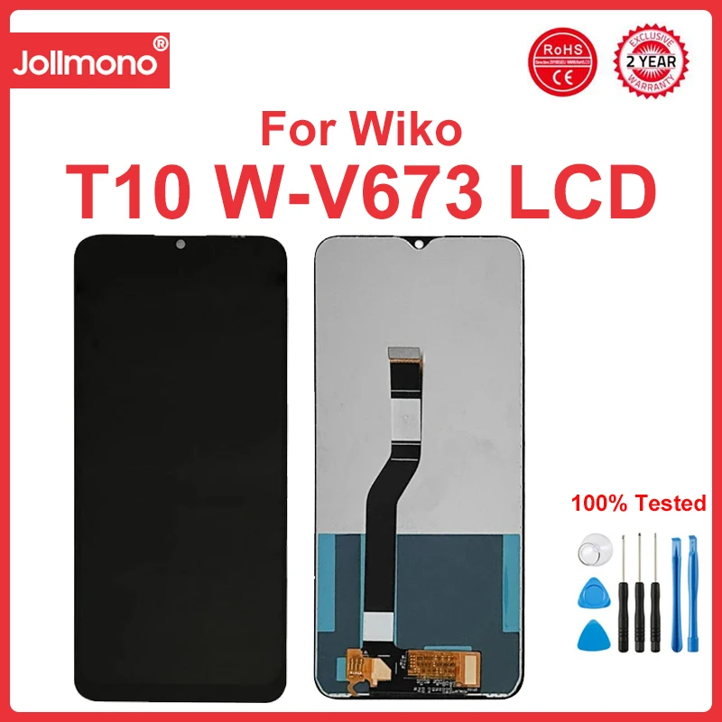 

Для Wiko T10 W-V673-01 ЖК-дисплей сенсорный экран панель дигитайзер Датчик Стекло в сборе для Wiko T10 W-V673-02 запасные части