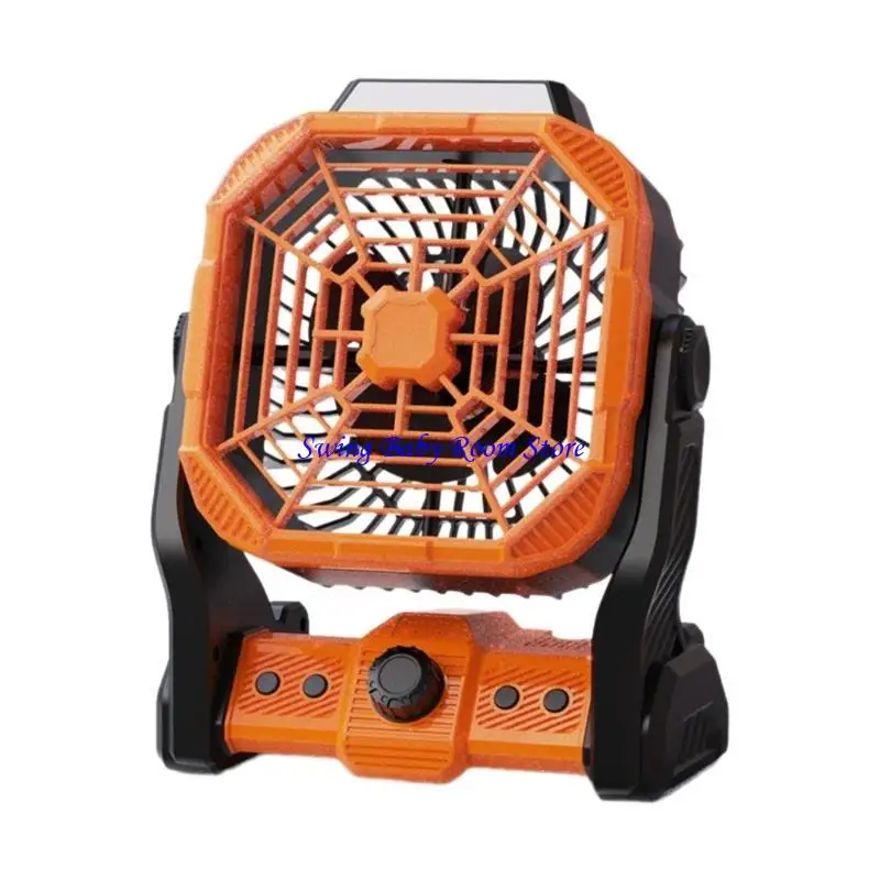 

K1AD Outdoor Camping Fan Battery работает 20000 мАч. Вентилятор таблица емкости со светодиодным светом