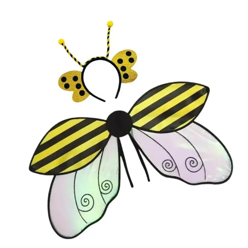 652F Faltbarer realistischer Insektenflügel Kostümzubehör Halloween Party Cosplay