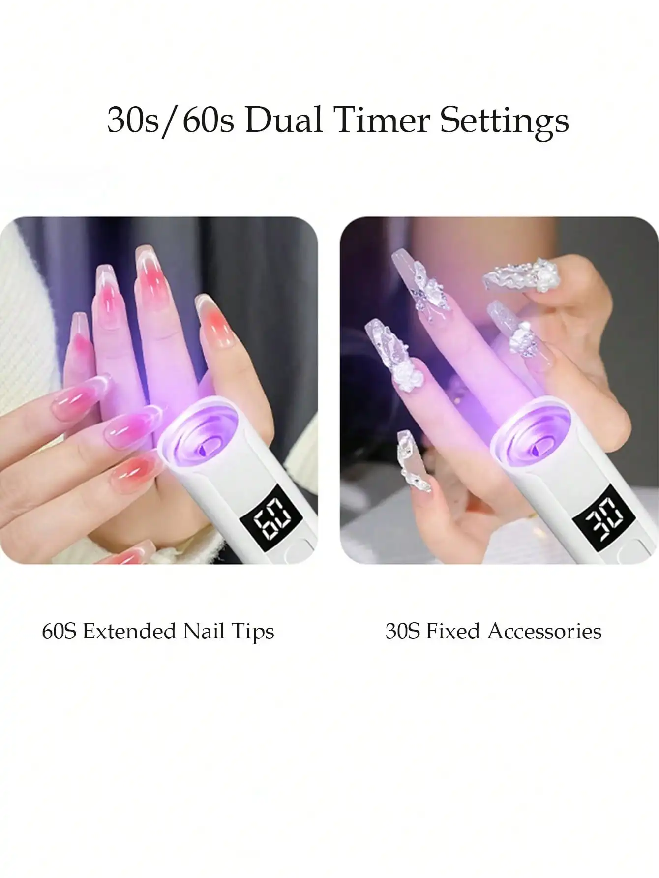 1pcPortable UV LED Nagel Lampe Handheld UV Licht Für Nägel, High Power Lampe Perlen Nagel Trockner Professionelle Nagel Trocknen Lampe für Gel