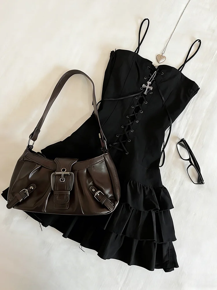 ゴスドレス セクシー Y2k 2000年代 ヴィンテージ パ - Street Fashion Goth のレビューと価格