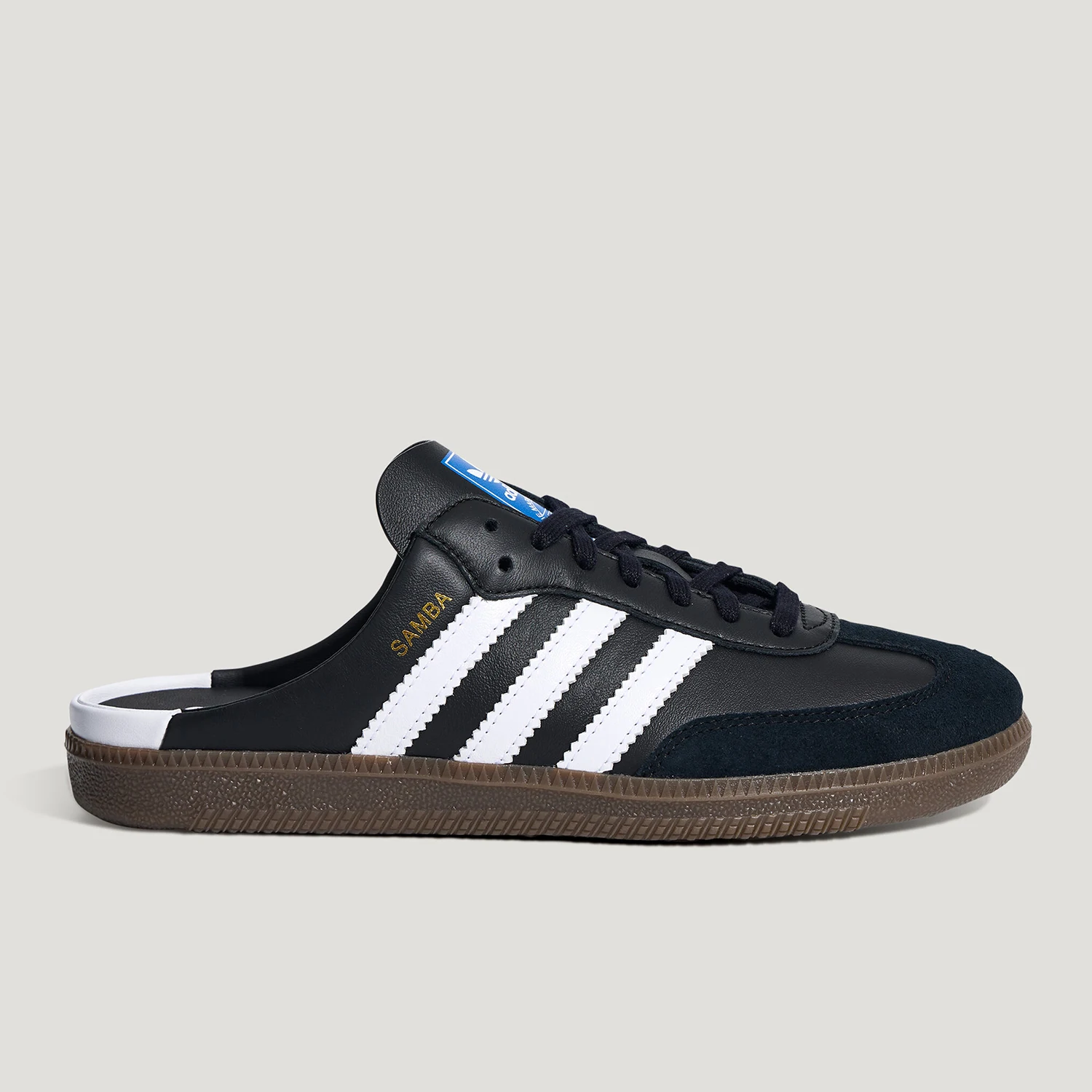 Adidas genuine clover SAMBAOGMULE new black and white slippers LB3815