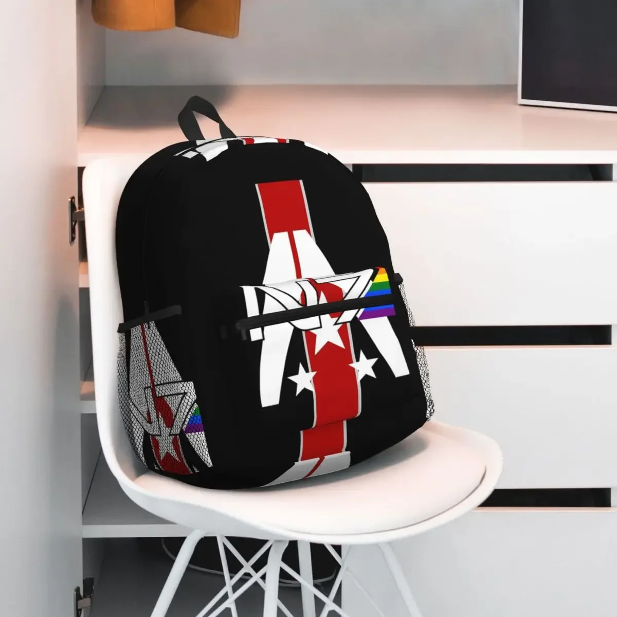 

N7 Pride, рюкзак Mass Effect, рюкзак большой емкости, детская сумка для книг, школьная сумка, сумки на плечо для мужчин и женщин