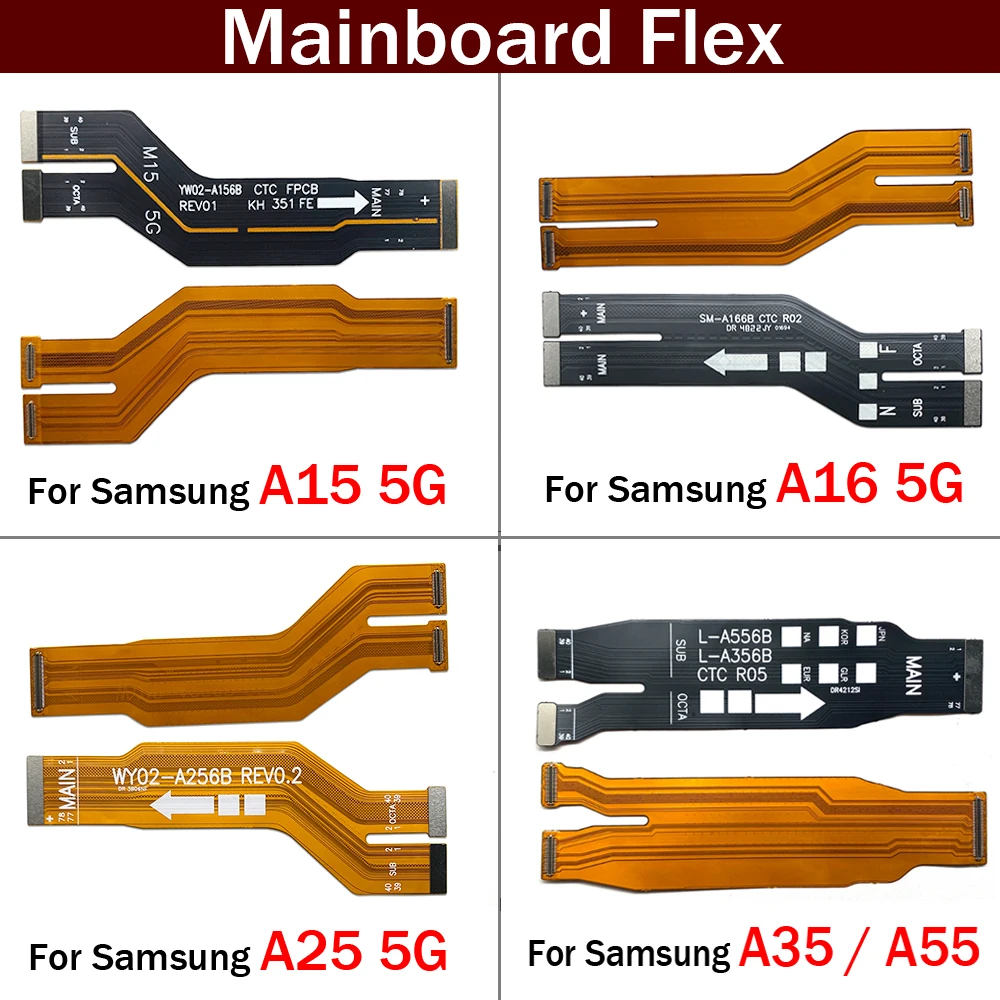 

Разъем материнской платы, гибкий кабель материнской платы для Samsung A15 A16 A25 A35 A55 4G 5G A166B A156B