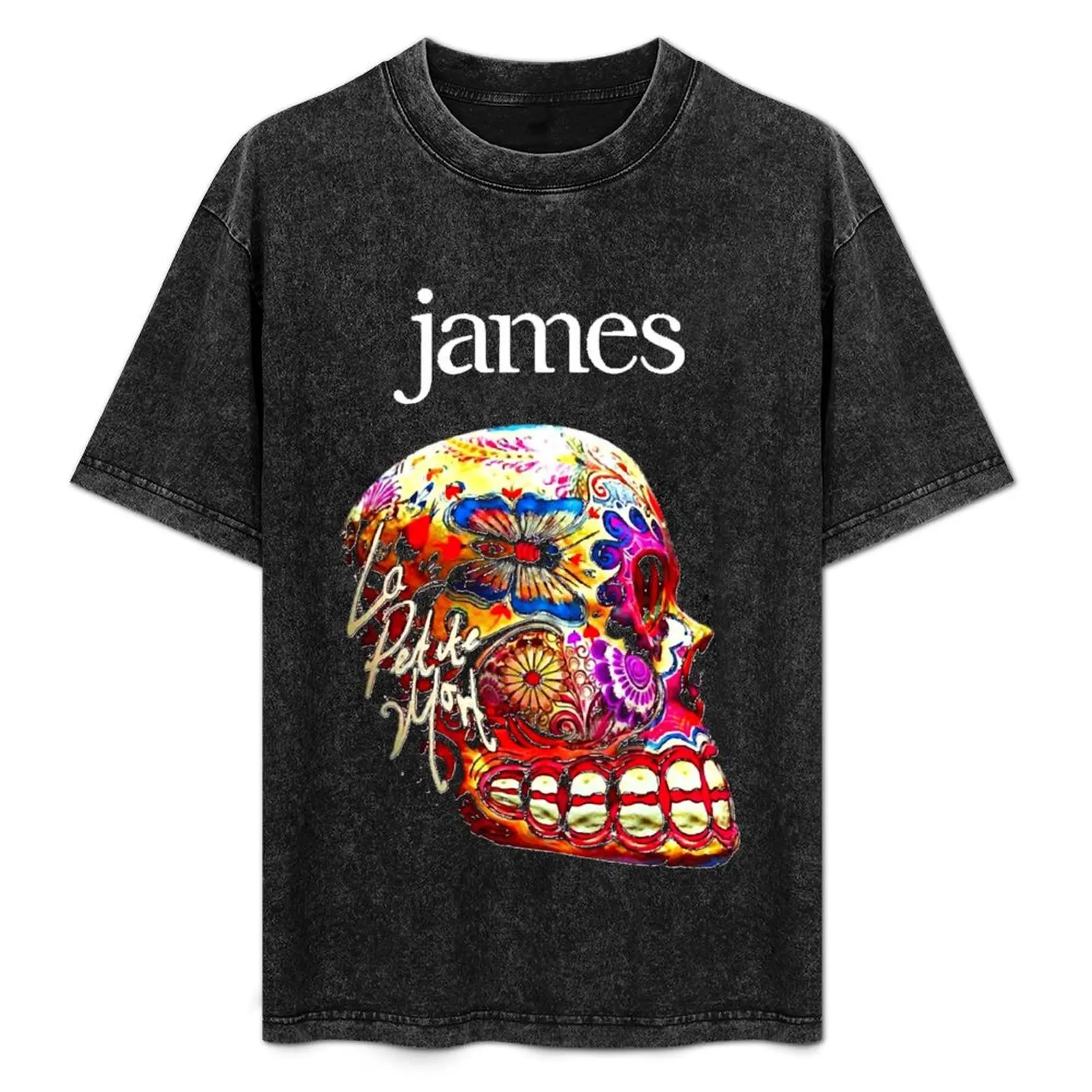 Camiseta Clássica James-La-Petite-Mort com Estampa Gráfica e Manga Curta