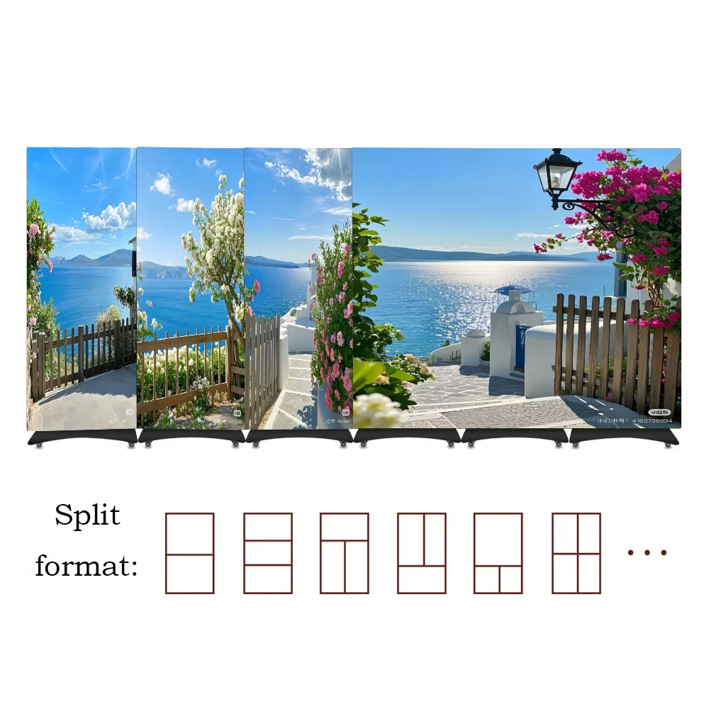 Customizable Customizable Portable P2.5 Indoor LED Display Screen Foldable Poster Design for Advertising Digital Menu Board Shop