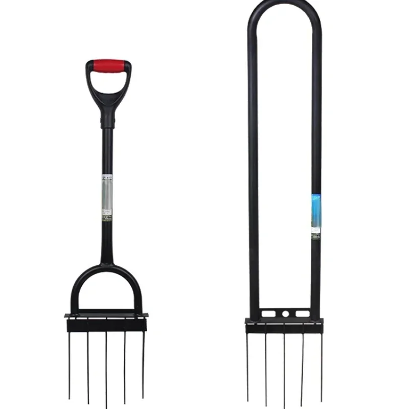 

Ground-Turning Loose Soil Hoe Ground-Digging Artificial Land-Opening Soil-Digging Steel Fork Agricultural Farm Tools Deep Rake