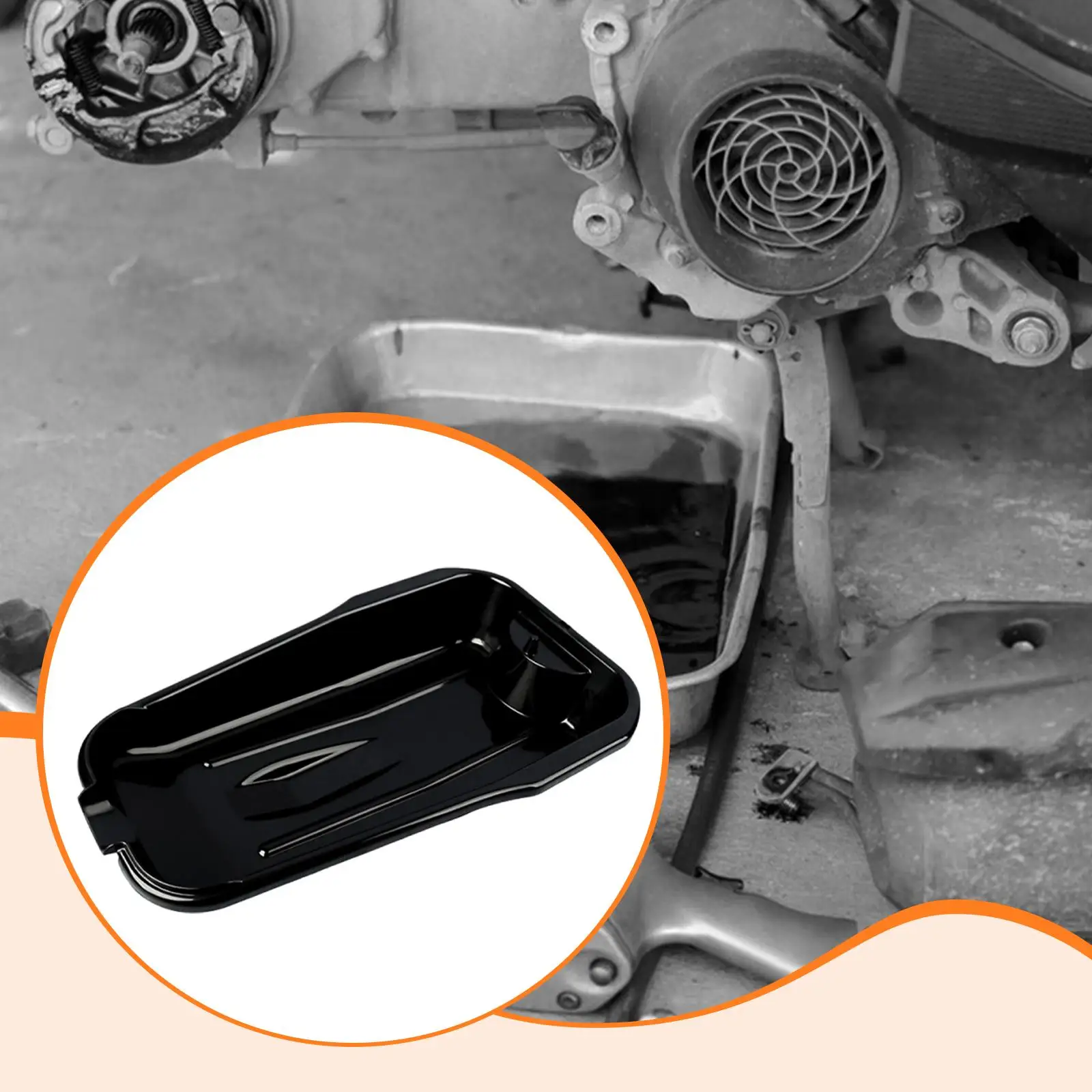 

Oil Drain Pan 2.5L Multifunctional Professional Auto Accessories Anti Slip