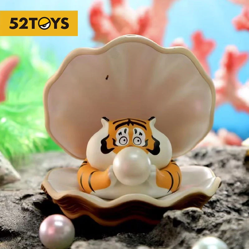 Original 52TOYS Variety Fat Tiger Series Blind Box Cute Anime Figure Model Kids Toys Girl Birthday Gift Kawaii Desktop Ornament