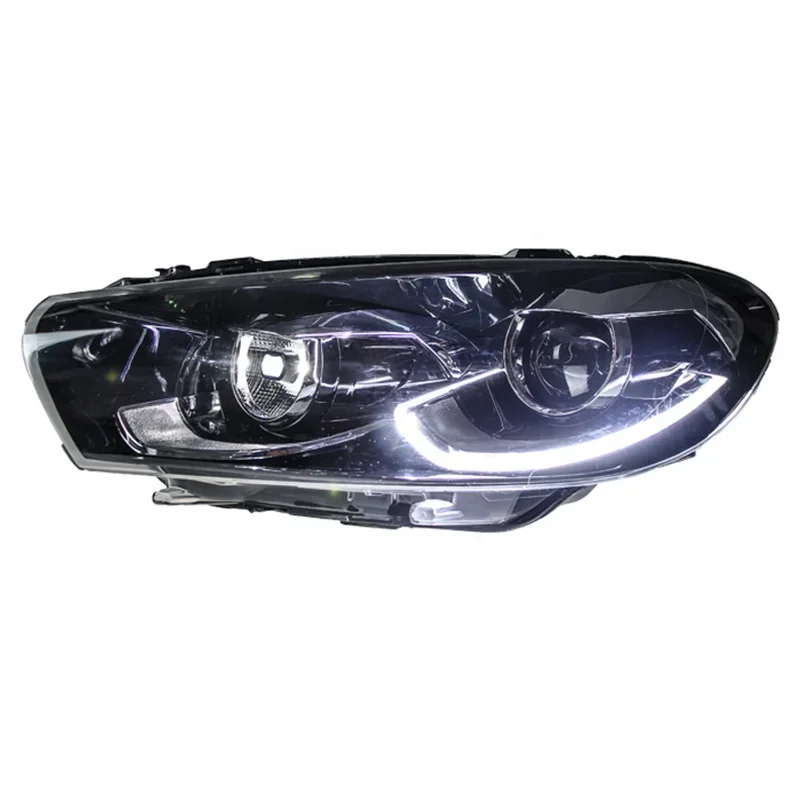 

Полностью светодиодные фары для Scirocco 2008 2009 2010 2011 2012 2013 2014 2015 2016 1.4T 2.0T, фары с динамическим поворотом