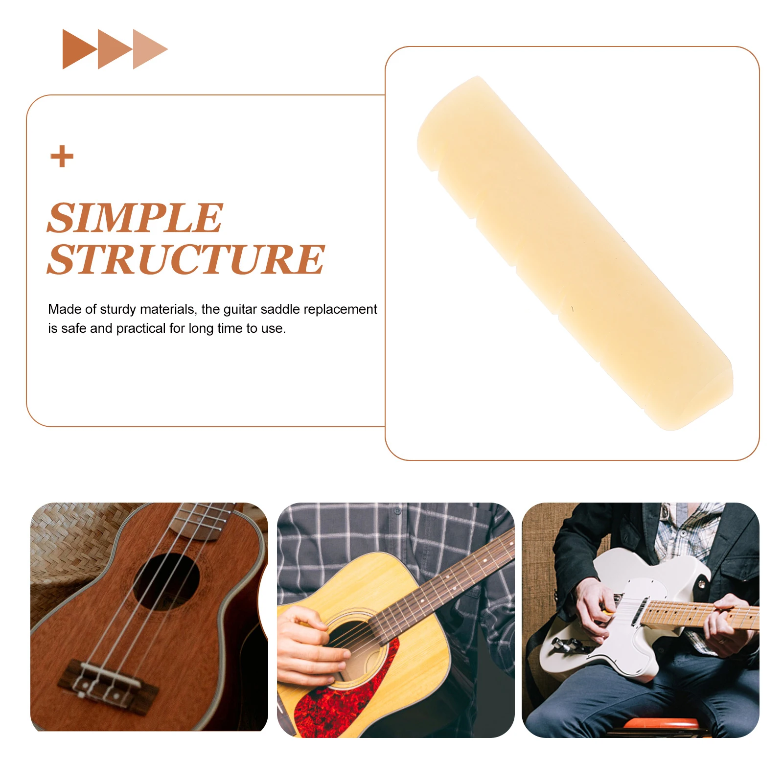 

Guitar Pillow Acoustic Replacement Parts Folk Bridge Bone Supplies Bridges and Saddles Nut