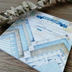 Winter Story Patterned Paper Scrapbooking Paper Pack Handmade Craft Paper Craft Background Pad Single-side Printed
