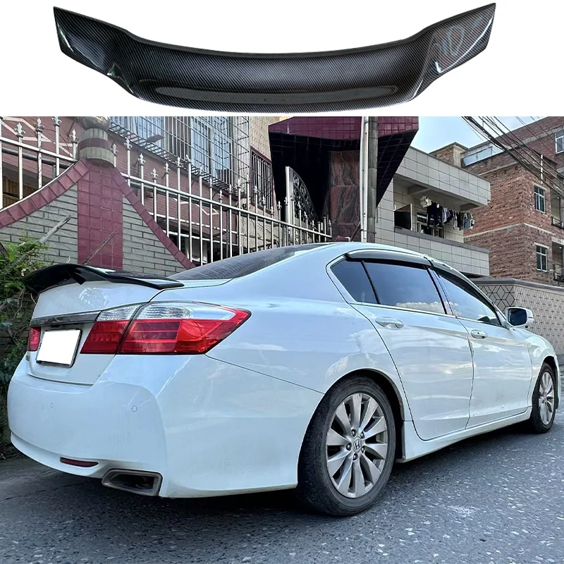 

For Honda 9th Generation Accord 2014-2017 Retrofit True Carbon Fiber Rear Spoiler True Carbon Fiber Rear Wing Retrofit Trim