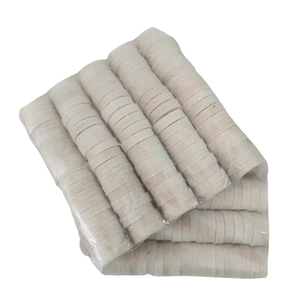 100Pcs  Dental Lab Felt Cotton Polishing Wheel White Color Polishing Materials Two Styles Hard And Soft  For Denture Processing
