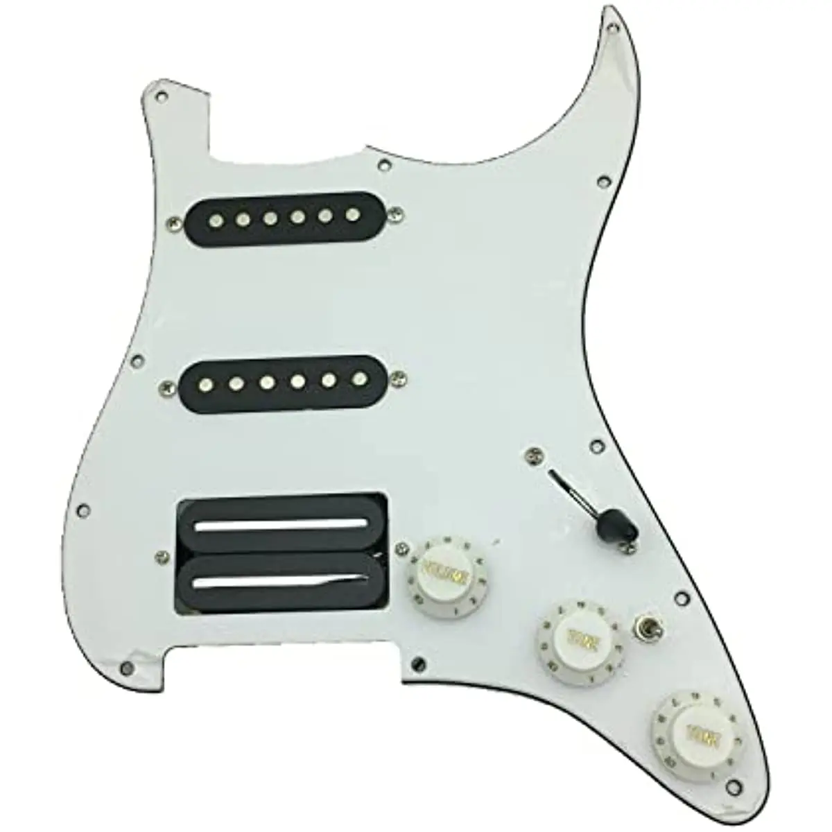 

Prewired Electric Guitar HSS Pickguard Set Multifunction Switch Alnico V Pickups Humbucker Pickups