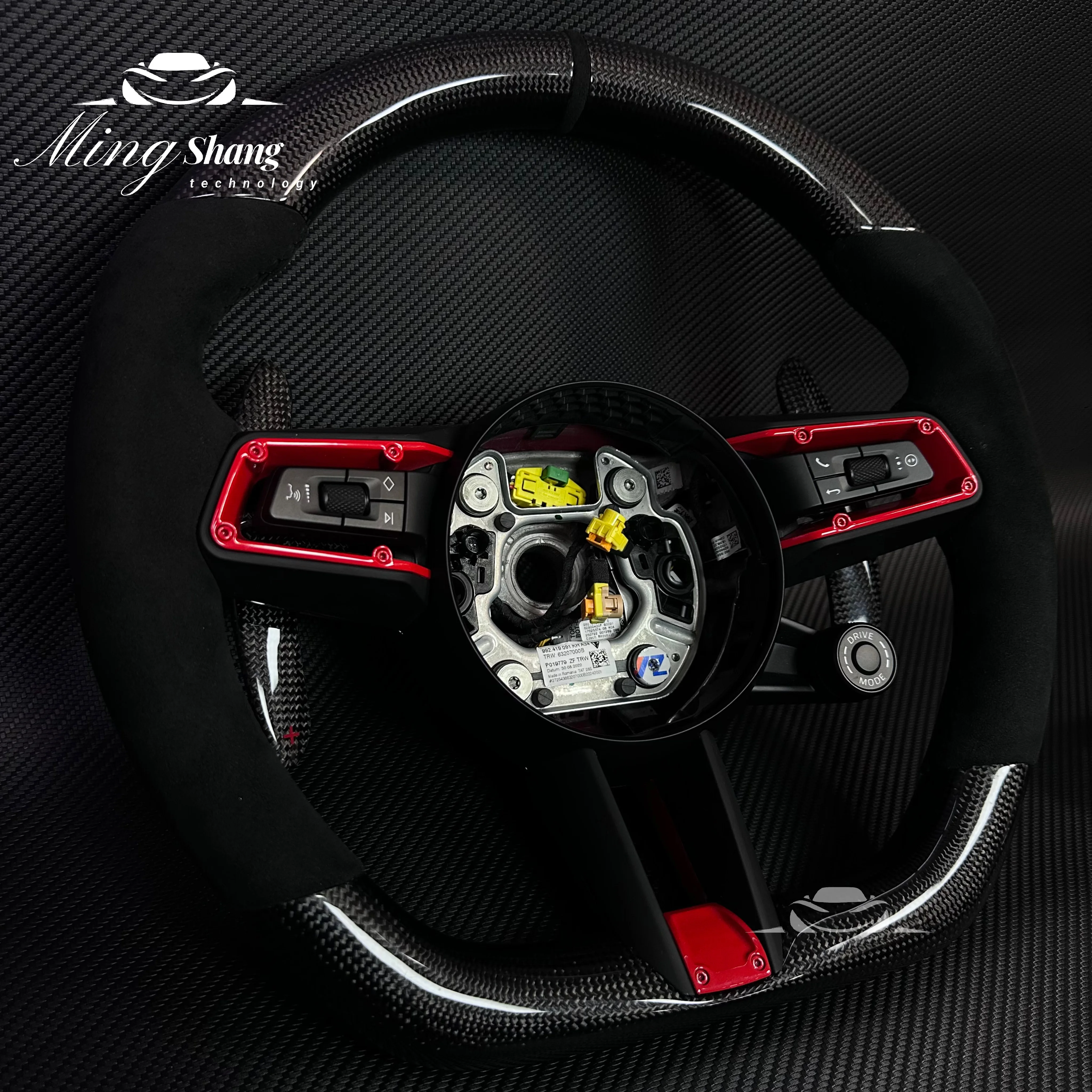 

Новое спортивное рулевое колесо из алькантары на заказ, совместимое с Porsche 911 991 918 718 970 971.1 971.2 958 Panamera Macan Cayenne Cayman