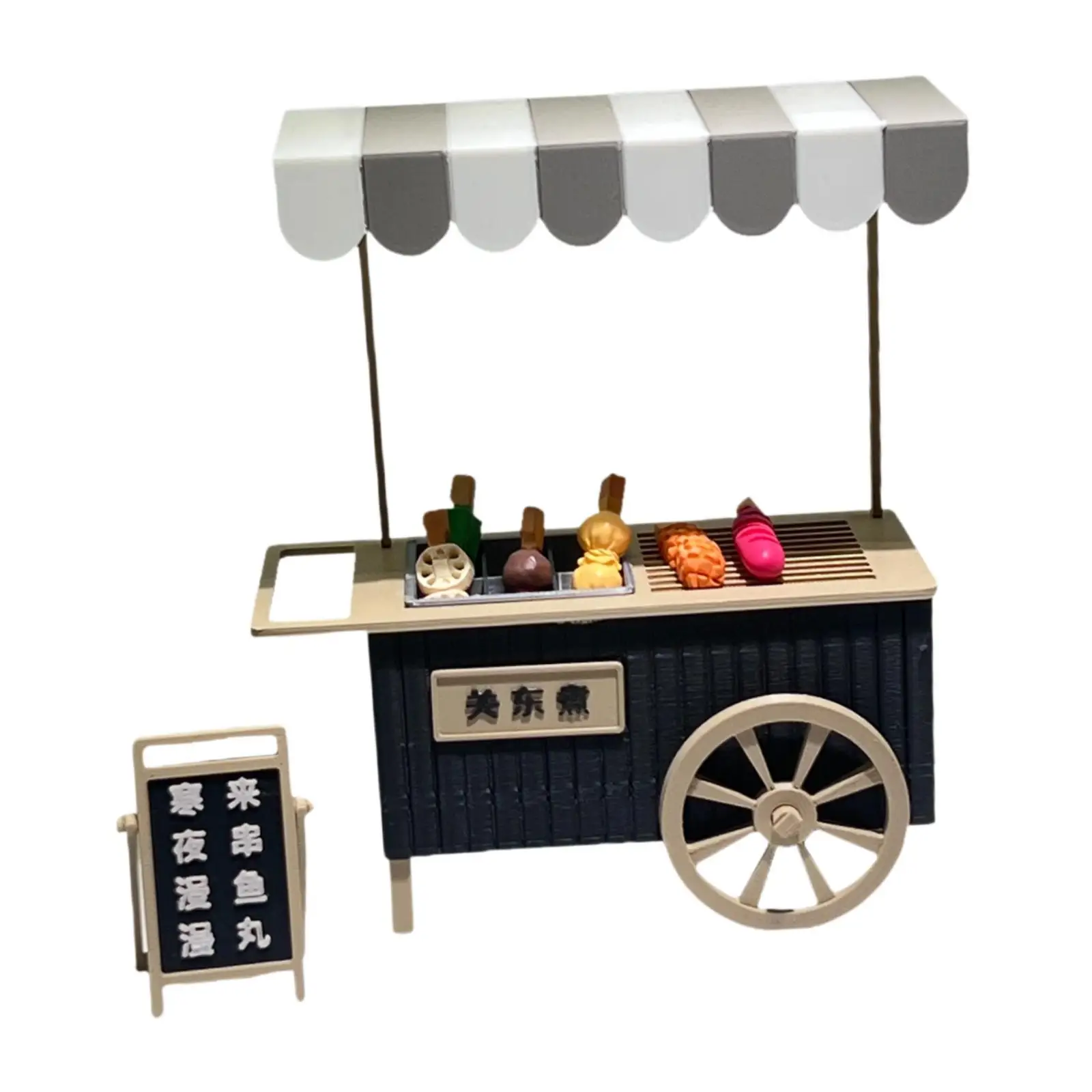 

Кукольный домик Oden, подставка для киоска, миниатюрная модель для украшения мебели, реалистичная тележка Oden