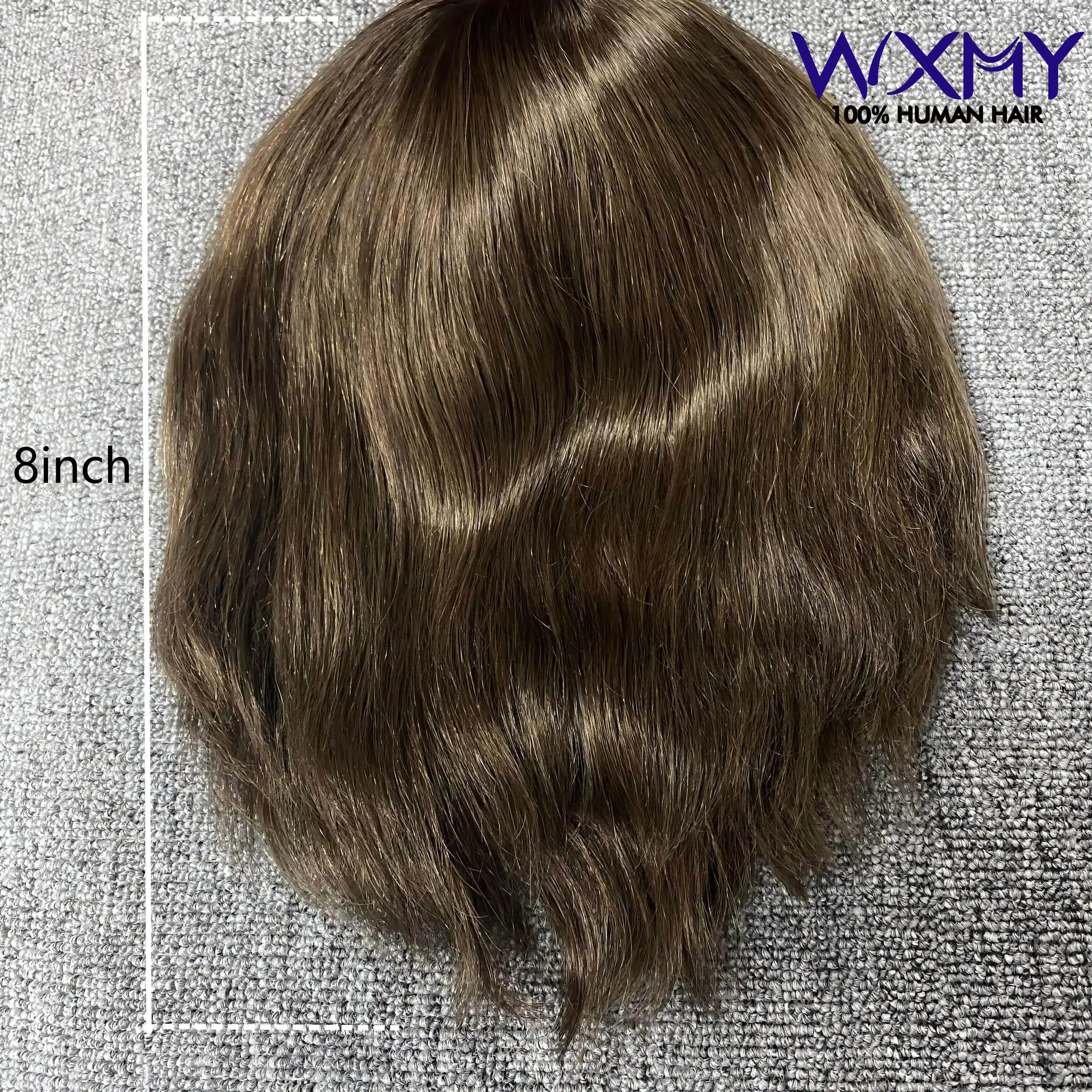Toupee Men Wigs  Men’s hairpiece Natural Men's Wig Durable  Black Male Hair System Prosthesis Human Hair Wigs For Men Short Wig