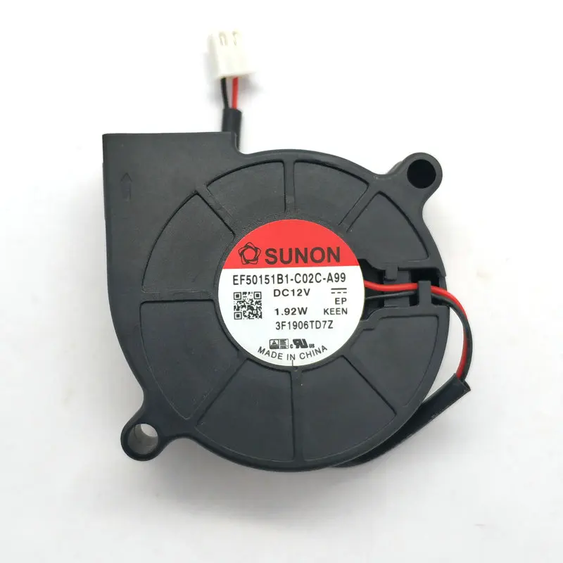 New Original EF50151B1-C02C-A99 DC12V 1.92W 50*15MM 2Lines Durable double Ball Bearing Cooling Fan