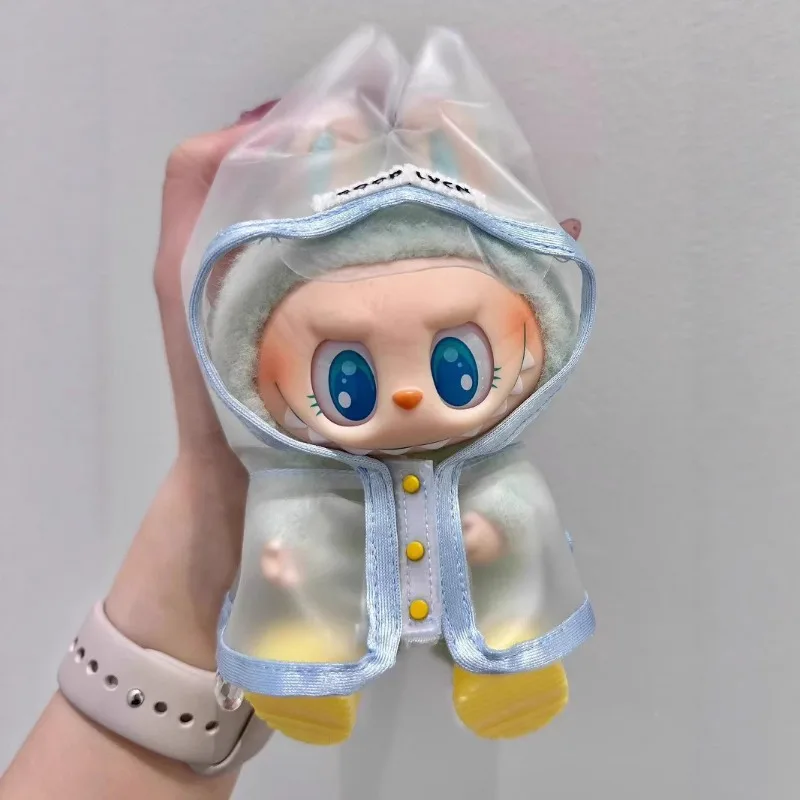 

Одежда для labubu v1/v2/v3, летняя кукольная одежда, плащ с кроличьими ушками для Labubu, наряд «сделай сам», одежда Labubu, подарок