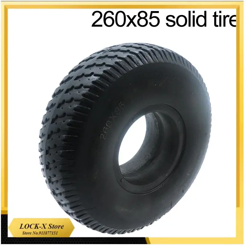 

Explosion proof 260x85 solid tires suitable for electric wheelchairs and scooters, universal tires Black outer tire
