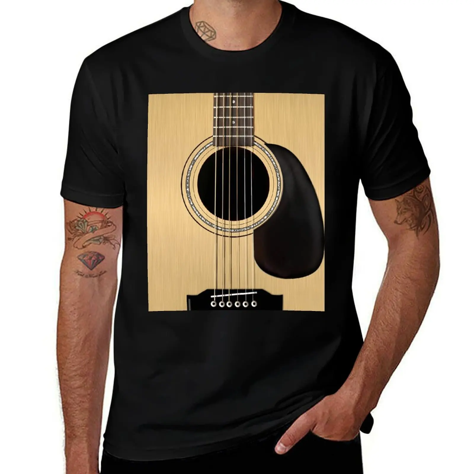 

man T-Shirt summer Guitar man T-Shirt 100 cotton t man t shirt cotton shirt t shirts percent for Acoustic