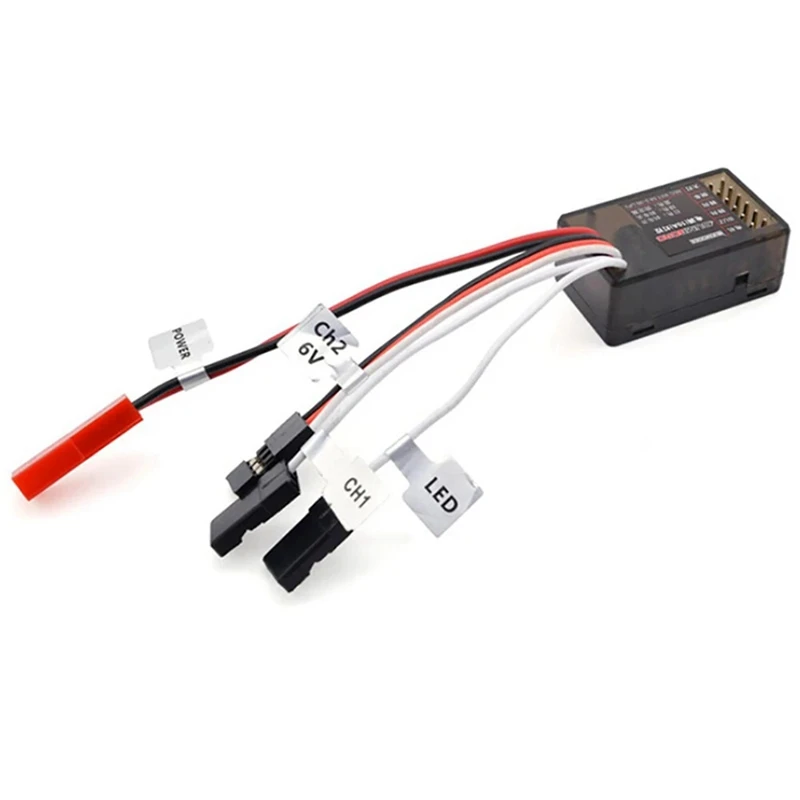 10A Brushed ESC 2S 3S 12V Dual Way Speed Controller Brake LED Control For RC Vehicle Car Boat Tank Accessories