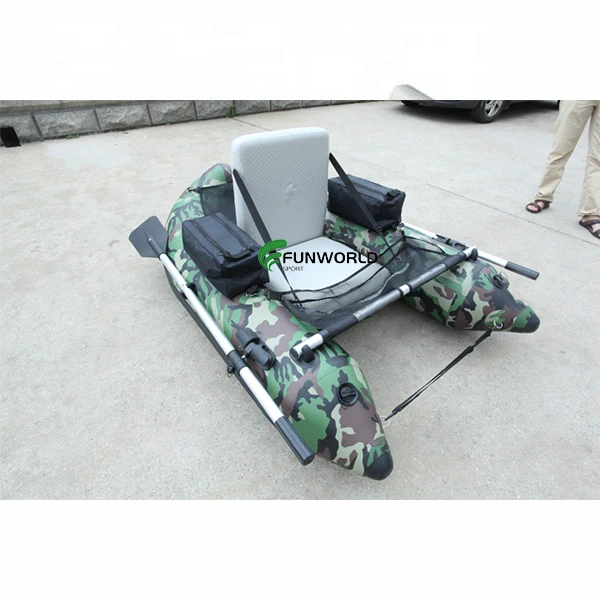 IFUNWOD 2.3m Small Tender Foldable Aluminum Floor Inflatable Rowing Boat with heat welded pvc seam