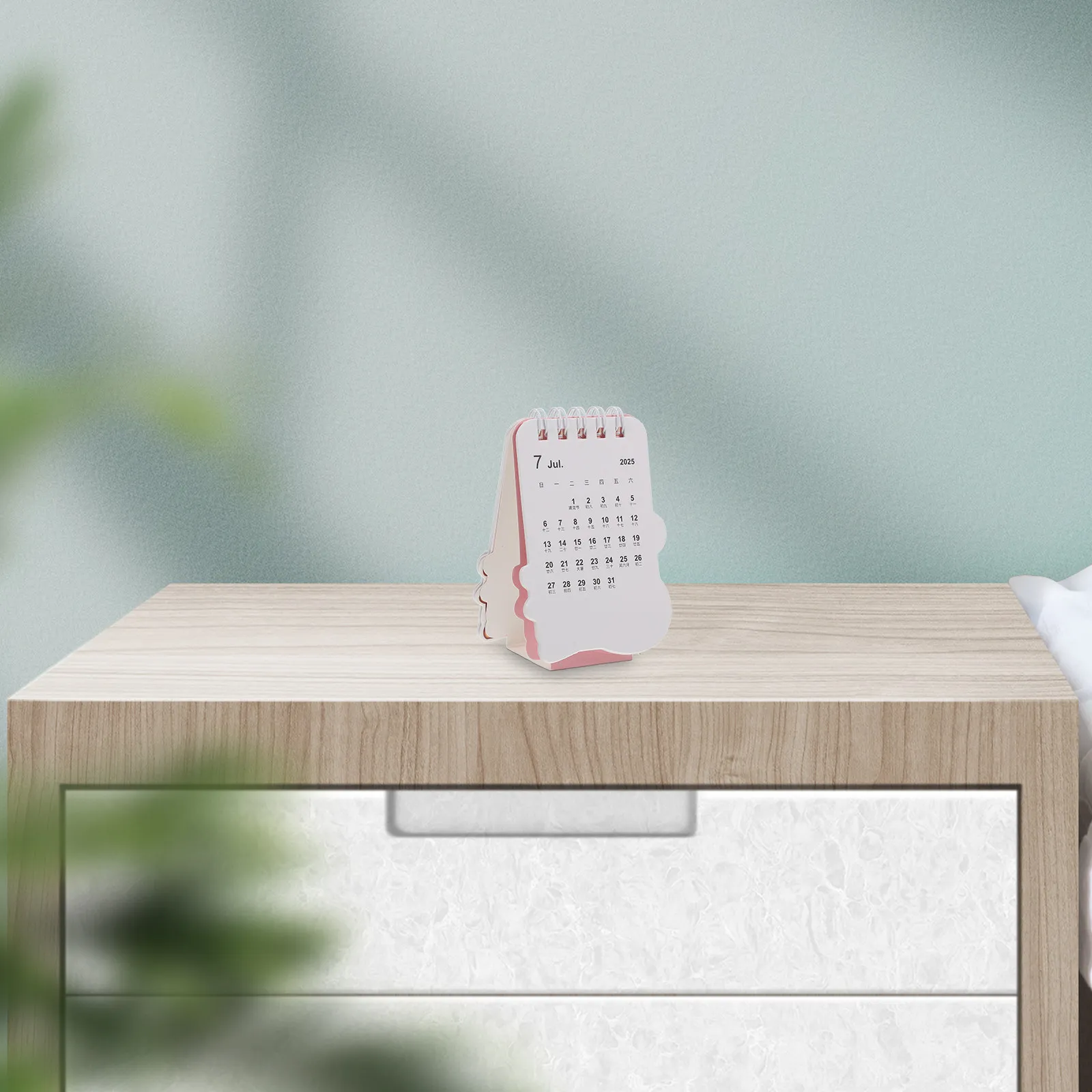 

Decorative Desk Calendar 2024-2025 Small Standing Calendar for Daily Use Office Supply Home Accessory Monthly Schedule Organizer