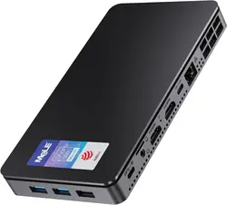 MeLE Slim Mini PC N100 16GB 32GB 512GB Windows 11 Computer industriale WiFi5 Doppio display tipo HDMI USB-C Overclock4C