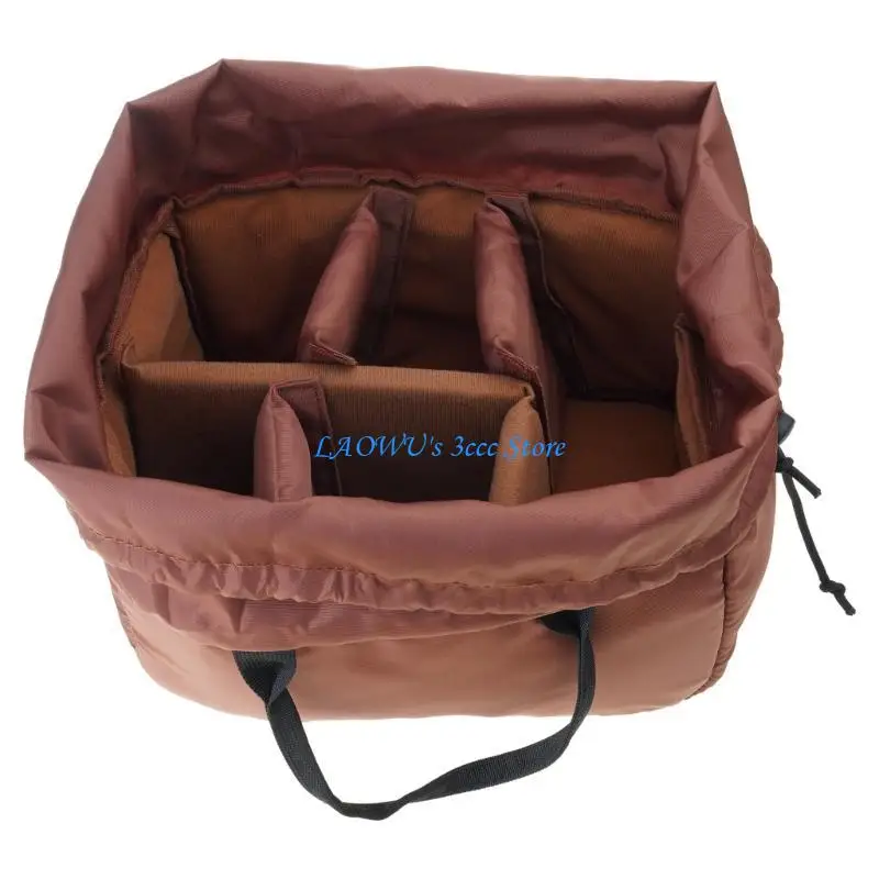 

Y8AD Multipurpose DSLR Camera Case Removable Inserts Photography Camera Bag For Lens Batteries Cable Photographers