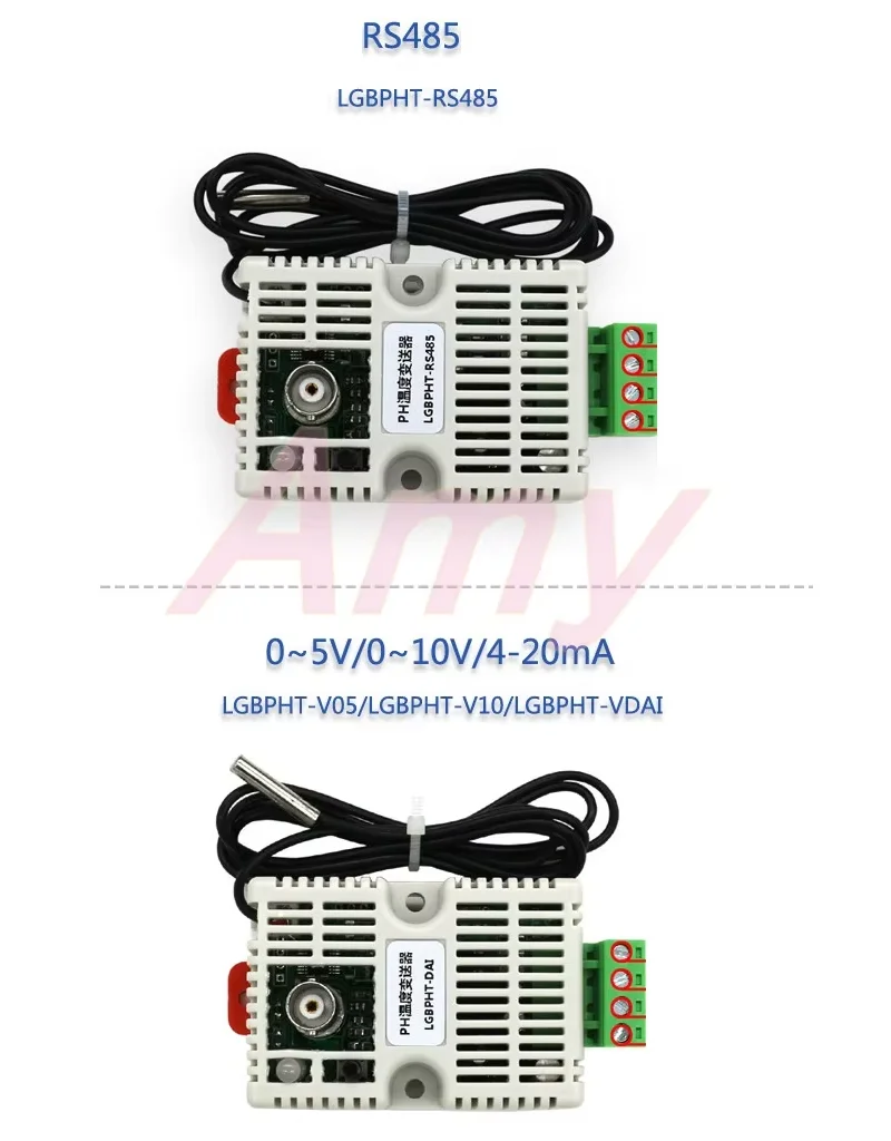 0-5V 0-10V 4-20mA RS485 Output PH sensor PH electrode BNC PH transmitter sensor module Voltage