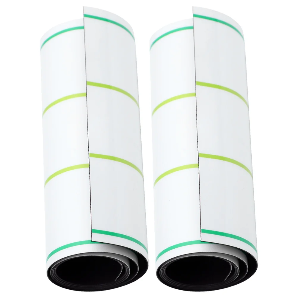 2 قطعة بطاقات التدريس الرسالة المغناطيسية قابلة لإعادة الاستخدام شرائط المسح الجاف للسبورة البيضاء الثلاجة الفصول الدراسية اصطف مذكرة دفاتر التعليمية #4