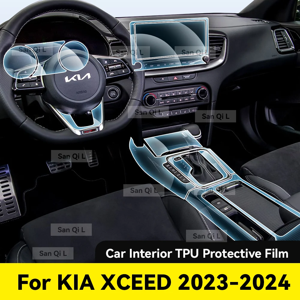 

Interior TPU For KIA XCEED 2023 2024 Protective Film Cover Anti-Scratch Navigation Screen Automotive Film Accessories
