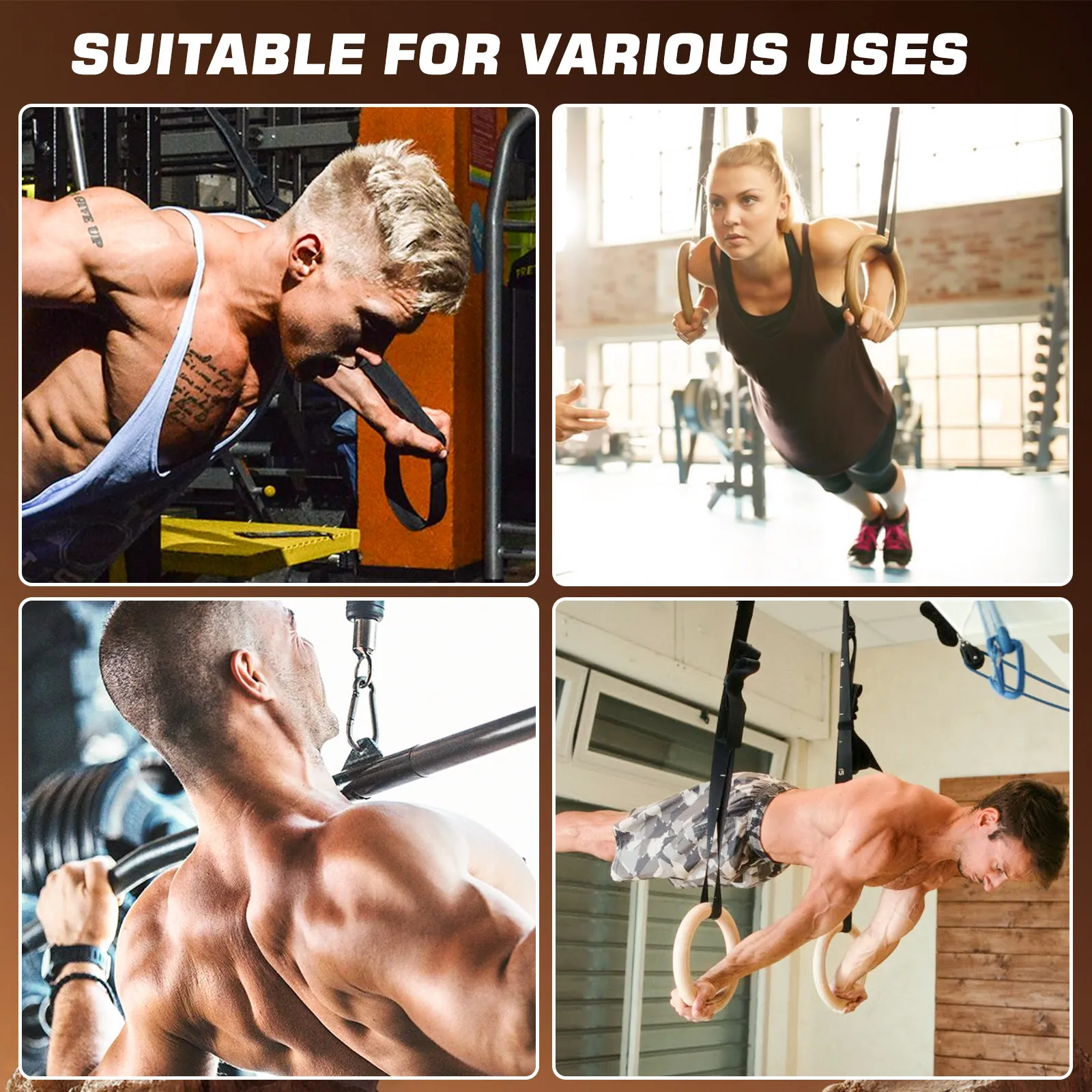 1個入りプーリーハンギングストラッププーリーハンガー、懸垂バ - Home Gym Pulley System のレビューと価格