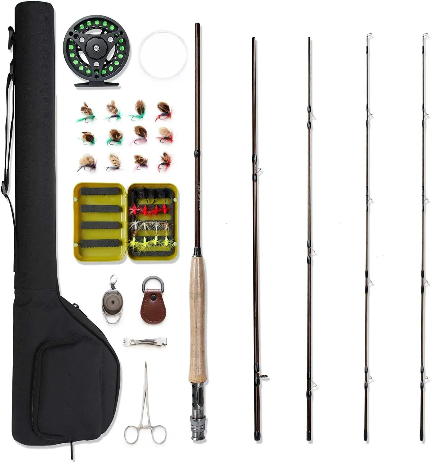 

Fly Fishing Combo Serive Rod Reel Tools 9 Feet High Quality 9 Feet Nice Fly Fishing Rods