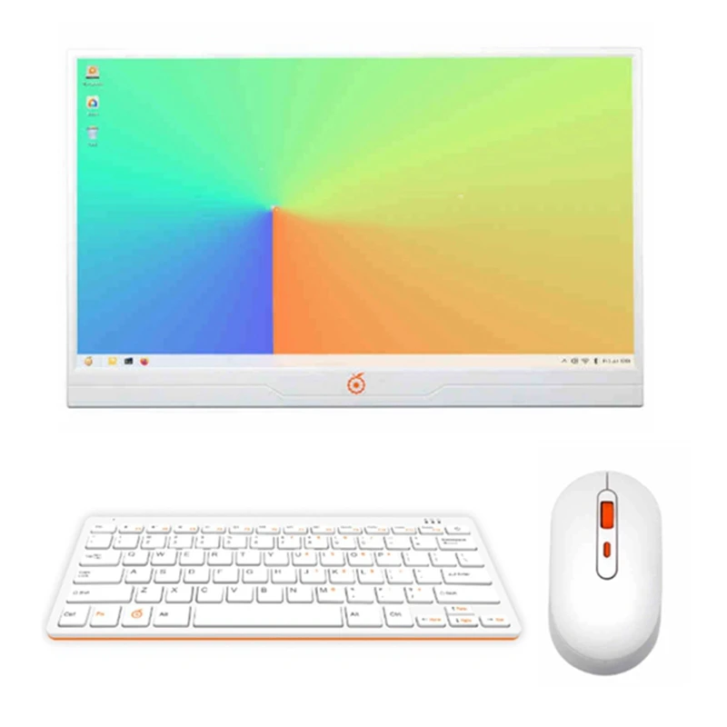 For Orange Pi 800 14Inch IPS Screen Keyboard Computer Set With Mouse 4GB RAM 64GB EMMC Mini PC Personal Computer US Plug