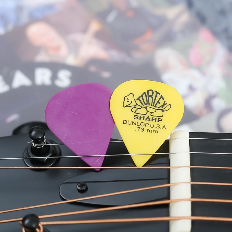 Dunlop Guitar Pick 412R TORTEX Sharp Pick 0.73/0.88/1.0/1.14/1.35/1.5 mm US Original Guitar Accessories