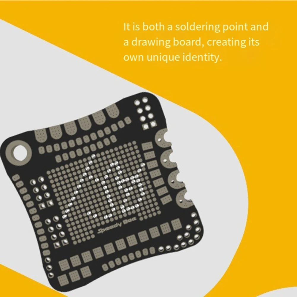 

ABGI-For Speedybee FPV Плата для отработки пайки 1 шт. Учебная пластина для печатной платы полетного контроллера FPV