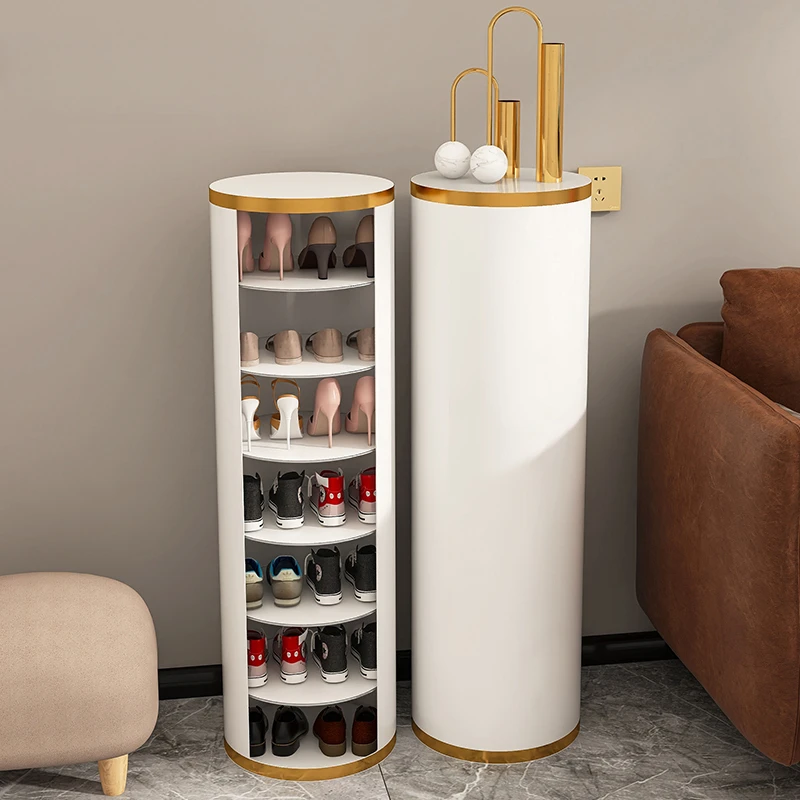 

Display Shoe Organizer Corner Living Room Lounge Mobile Smart Bedroom Shoe Cabinet Luxury Armoires De Salon Home Furnitures