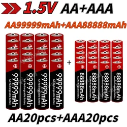 New 1.5V AA High Capacity 99999 MAh+1.5V AA88888 MAh Alkaline 1.5V Clock Toy Camera Battery Rechargeable Battery