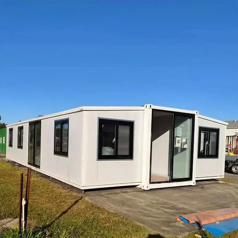 

Container Houses 3 Bedroom Expandable Foldable Flat Pack Shipping Prefabricated Container House Shop Garage Storage Storehouse