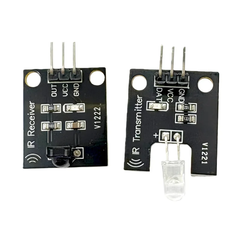IR Infrared Transmitter & Receiver Sensor Module Kit for Arduino | 38KHz 10M Range | 5V Digital Pair Set
