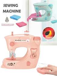 Electric Sewing Machine Toy, Mini Diy Simulation Sewing for Girls Kids 3+ Easy Beginners Toys Play Home Parenting