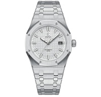 ENITON 41mm Business Luxury 316L Stainless Steel Transparent Case Back Automatic Mechanical Casual Men's Watch