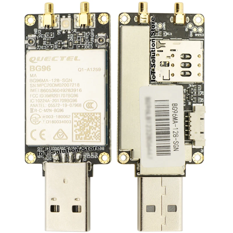 

Quectel BG96 Ultra Low Power Consumption 375Kbps LPWA NB-IoT 4G LTE Cat M1/NB1/EGPRS Voice SMS USB Dongle BG96MA BG96MA-128-SGN