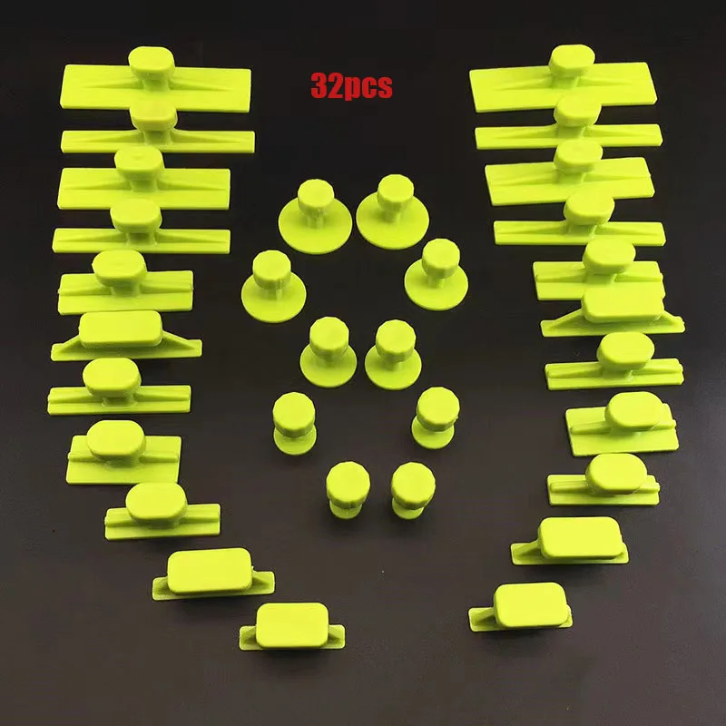 32pcs new paintless car body dent removal pull ring and T-shaped sliding hammer metal surface car dent repair tool