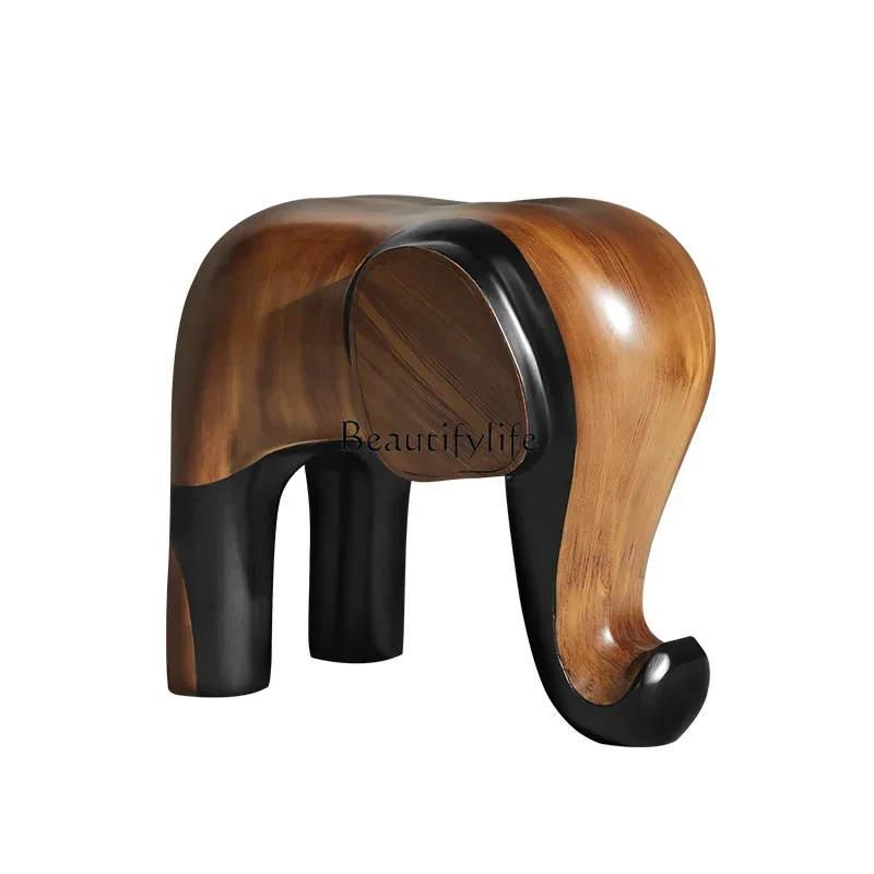 D06Artist home shoe changing stool light luxury high sense solid wood stool