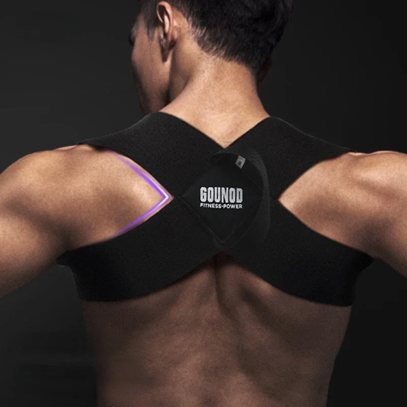 

Bench press shoulder training belt Push chest straight back correction belt open shoulder training aid belt posture corrector