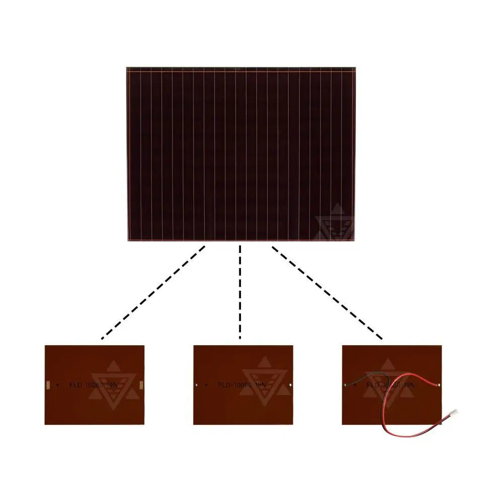 10.9V 38mA 100x80mm Amorphous Outdoor High Light Solar Panels Solar Cells Thin Film Solar Cells